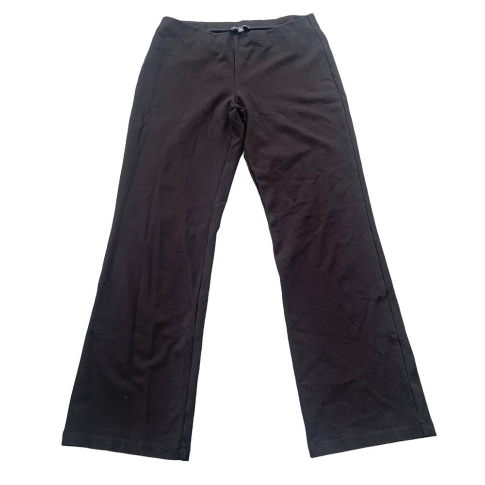 Eileen Fisher Classic Flat Front Seamed Back Pull On Pants Small Workwear Career